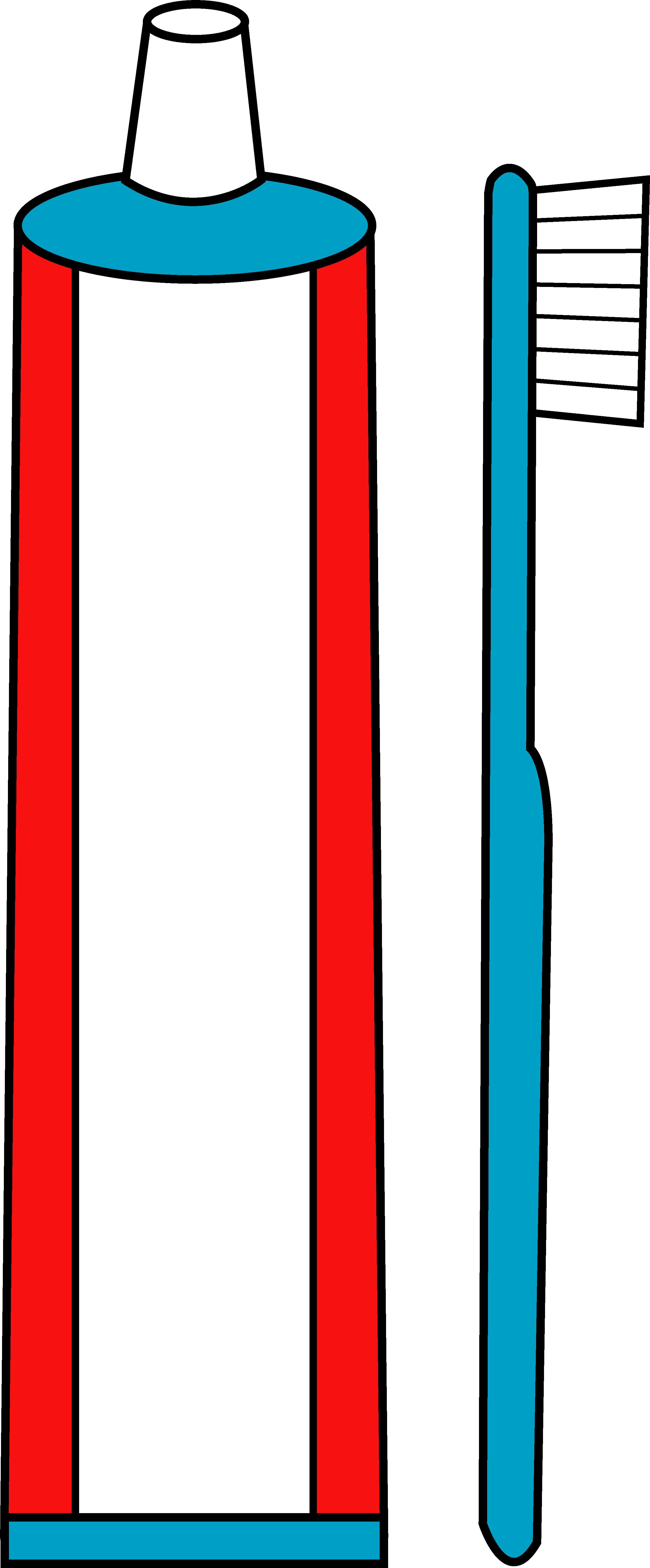 19 Toothpaste Tube Stock Huge Freebie Download For - Tooth Brush And Tooth Paste Clipart (2539x6115), Png Download