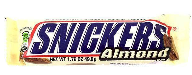 Snickers Freetoedit - Snickers Almond Bar (617x240), Png Download