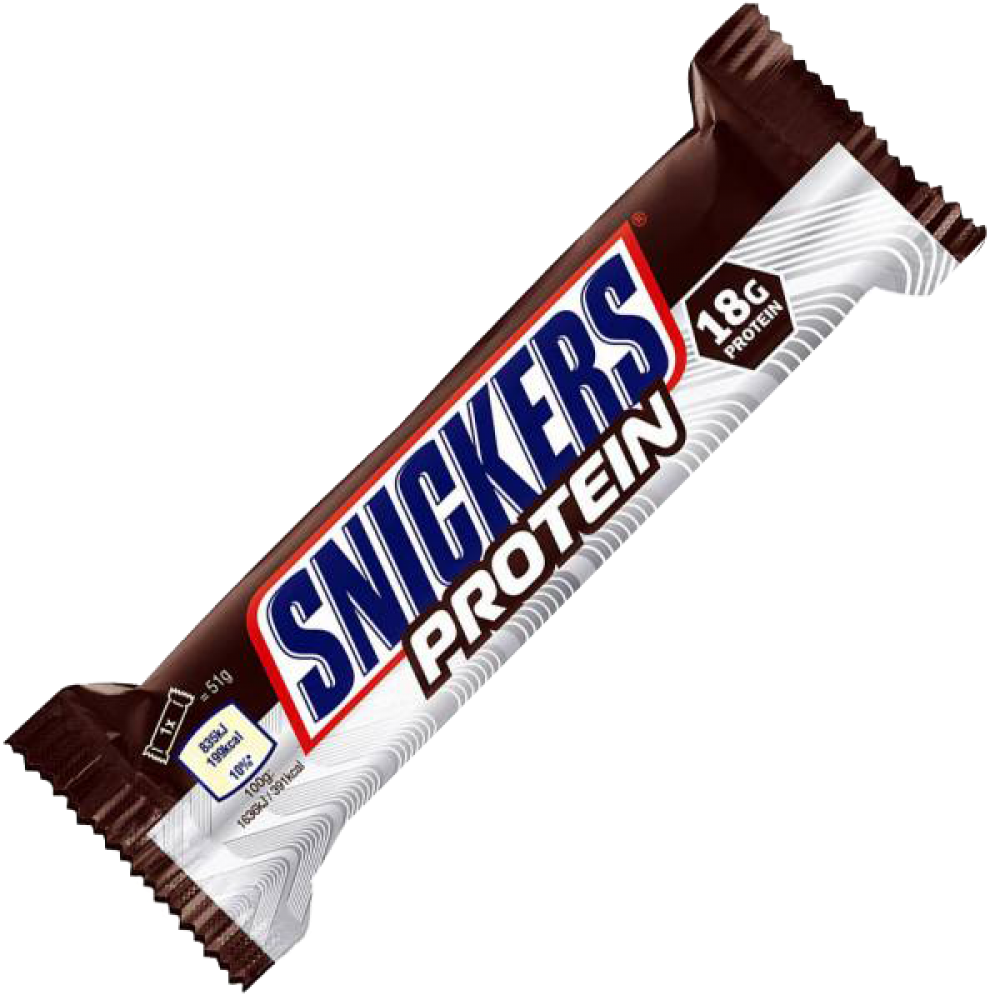 Click Image For Gallery - Snickers Protein Bar 51g (1000x1000), Png Download