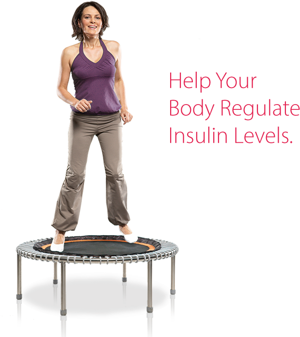 A Woman Bounding On A Bellicon® Mini Trampoline - Spring Dich Fit! By Johannes Roschinsky 9783898998758 (750x695), Png Download