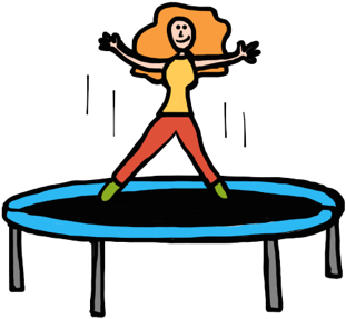 Trampoline (665x591), Png Download