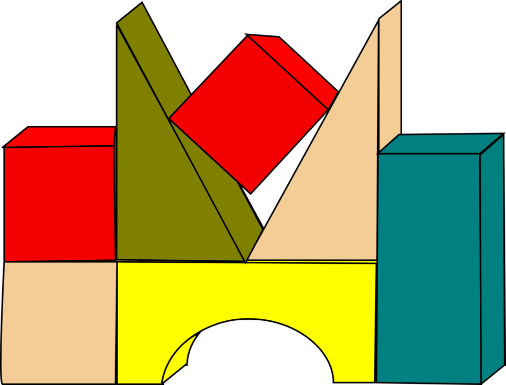 Toy Block Download Drawing Building Lego - Blocks Clipart (985x750), Png Download