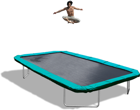 11'x17' Trampoline - Trampoline Flip (477x376), Png Download