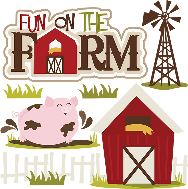 Fun On The Farm Svg Collection For Scrapbooking Farm - Miss Kate Cuttables Farm (648x651), Png Download