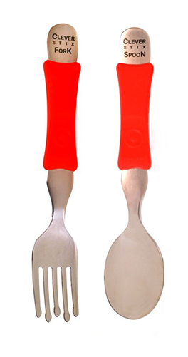 Clever Fork & Spoon Set - Cleverstix.com (500x500), Png Download