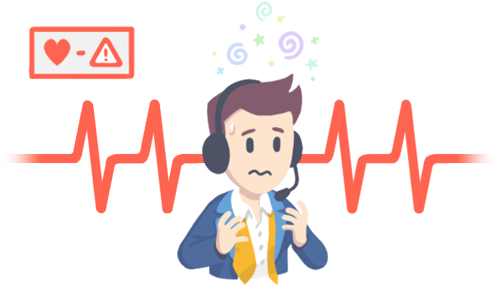 Jpg Black And White Library Stress Clipart - Estrés Laboral Png (1000x500), Png Download