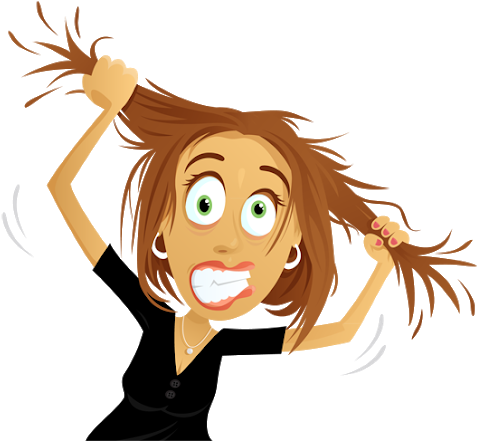 Photo - Pull Hair Out (530x440), Png Download