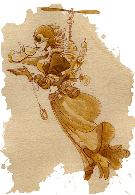 A Delicate Mash Up Of Fetchingly Attractive Young Victorian - Steampunk (450x649), Png Download