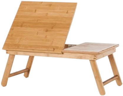 Bed Tray - Zeller 25325 Bed Tray With Reading Panel Bamboo / 55 (600x600), Png Download