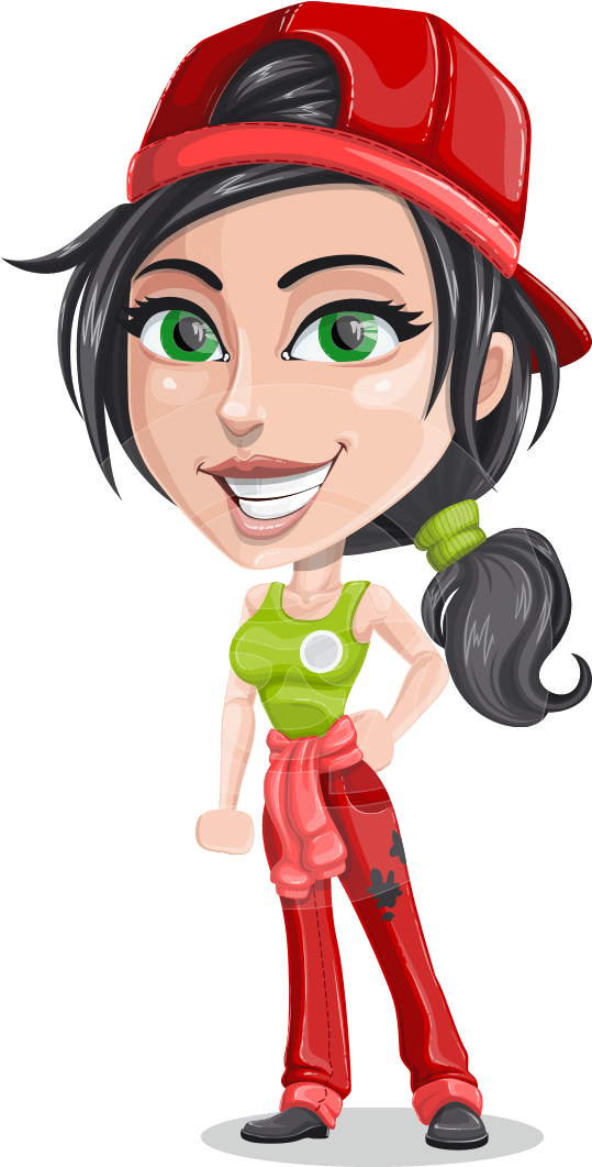Download Clip Royalty Free Stock Cartoon Character Tessa The Girl Mechanic Cartoon Png Png Image With No Background Pngkey Com