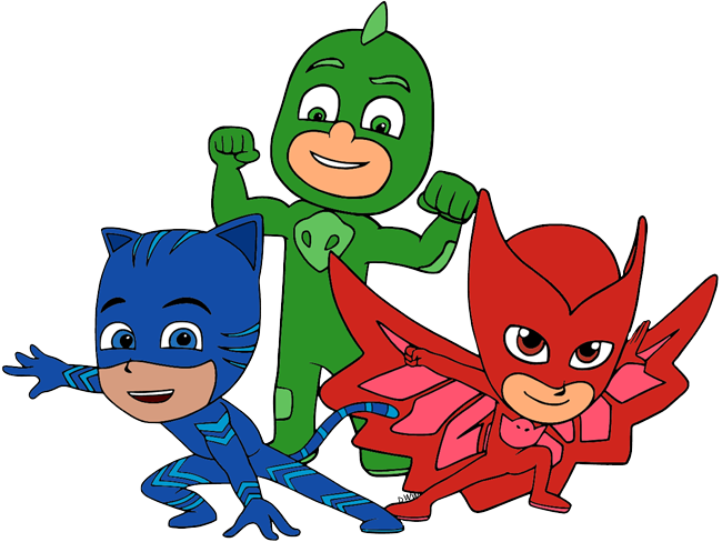Halloween Ninja Mask Clipart - Happy Birthday Pj Masks (650x488), Png Download