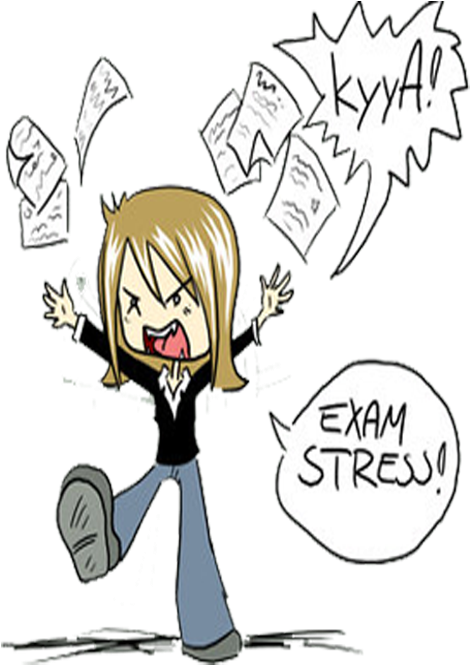 Manage Exam Stress Of Your Child Vector Library Stock - Library (500x700), Png Download