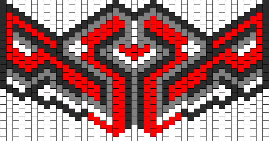 Custom Ninja Mask Bead Pattern - Red Kandi Mask Patterns (904x474), Png Download