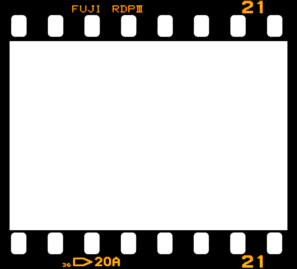 Fuji Border Film Frame Filmframe Vintage - Film Strip (1024x929), Png Download