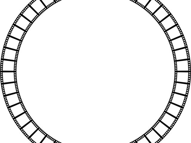 Filmstrip Clipart Film Frame - Circle Vector Png Frame (640x480), Png Download