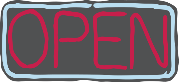 Neon Open Sign Png Clip Arts (600x275), Png Download
