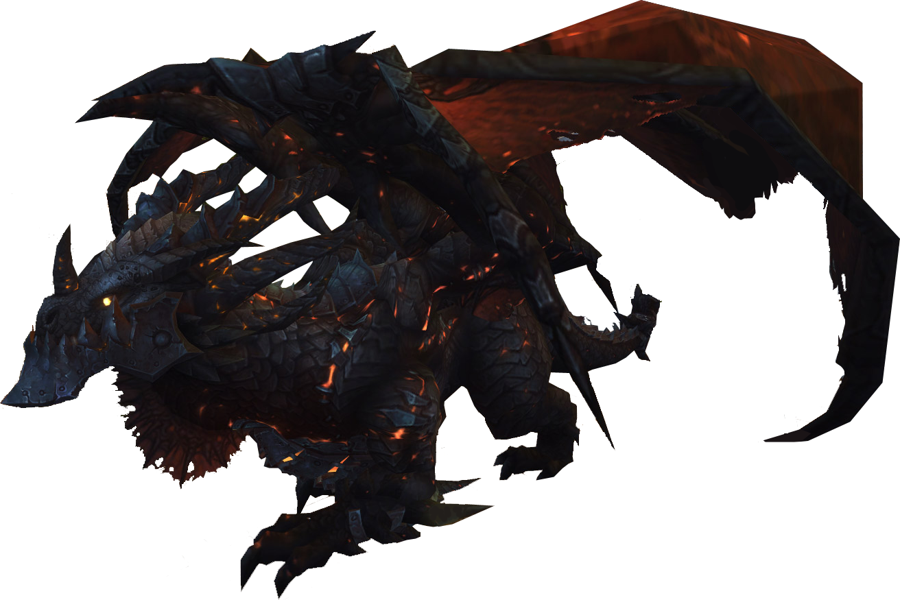 Deathwing On Ground - Wow Dragon Png (1312x875), Png Download