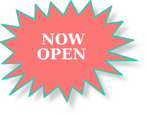 Now Open Clip Art (600x469), Png Download