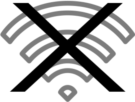 No Wifi Or Bluetooth Signal - Not Connect Icon (500x500), Png Download