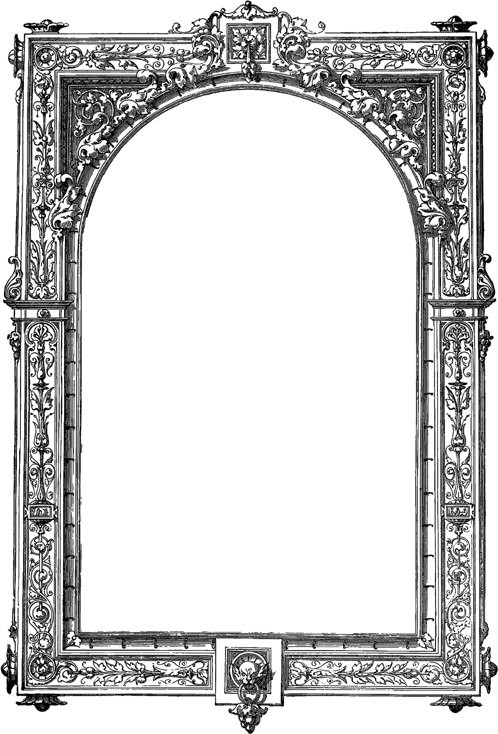 Digital Stamp Design - Picture Frame (1131x1600), Png Download