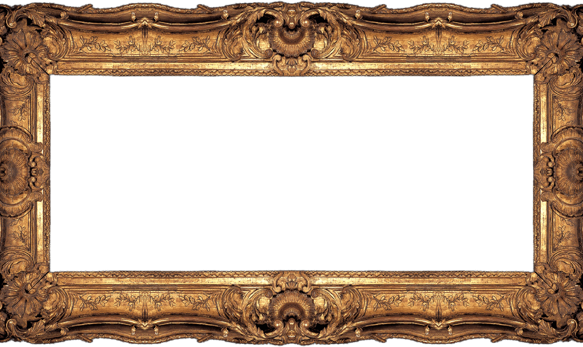 Antique Picture Frame Png - El Otro Cine [book] (1200x715), Png Download