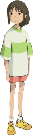 Spirited Away, Halloween Costumes, Trips - Chihiro Standing (343x674), Png Download