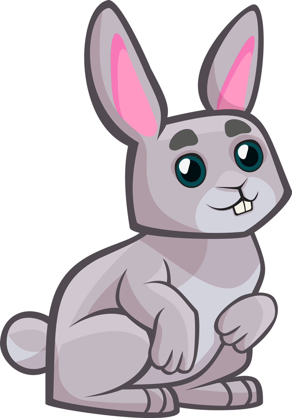 Rabbit Clipart Png (1000x1430), Png Download