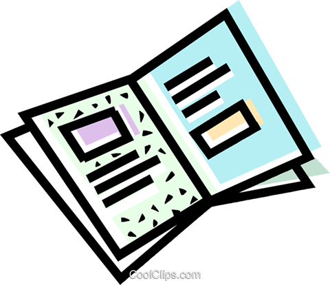 Brochure, Flyer Royalty Free Vector Clip Art Illustration - Pamphlet Clip Art (480x414), Png Download