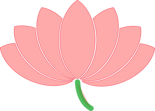 How To Set Use Pink Lotus Svg Vector (600x431), Png Download
