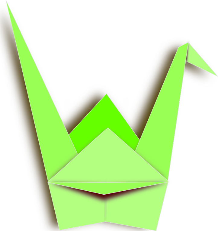 Origami Crane - Paper Crane Animated Gif (722x768), Png Download
