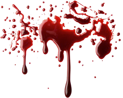 Lagrimas De Sangre Png - Splash Of Blood Png (408x340), Png Download