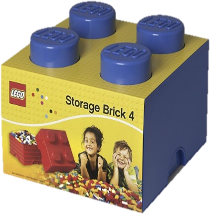 40031731 Lego Storage Brick 2 X - Lego 4 Brick Storage (499x499), Png Download