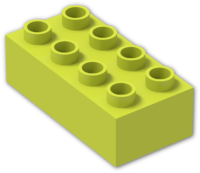Duplo Brick 2 X 4 - Lego (800x600), Png Download
