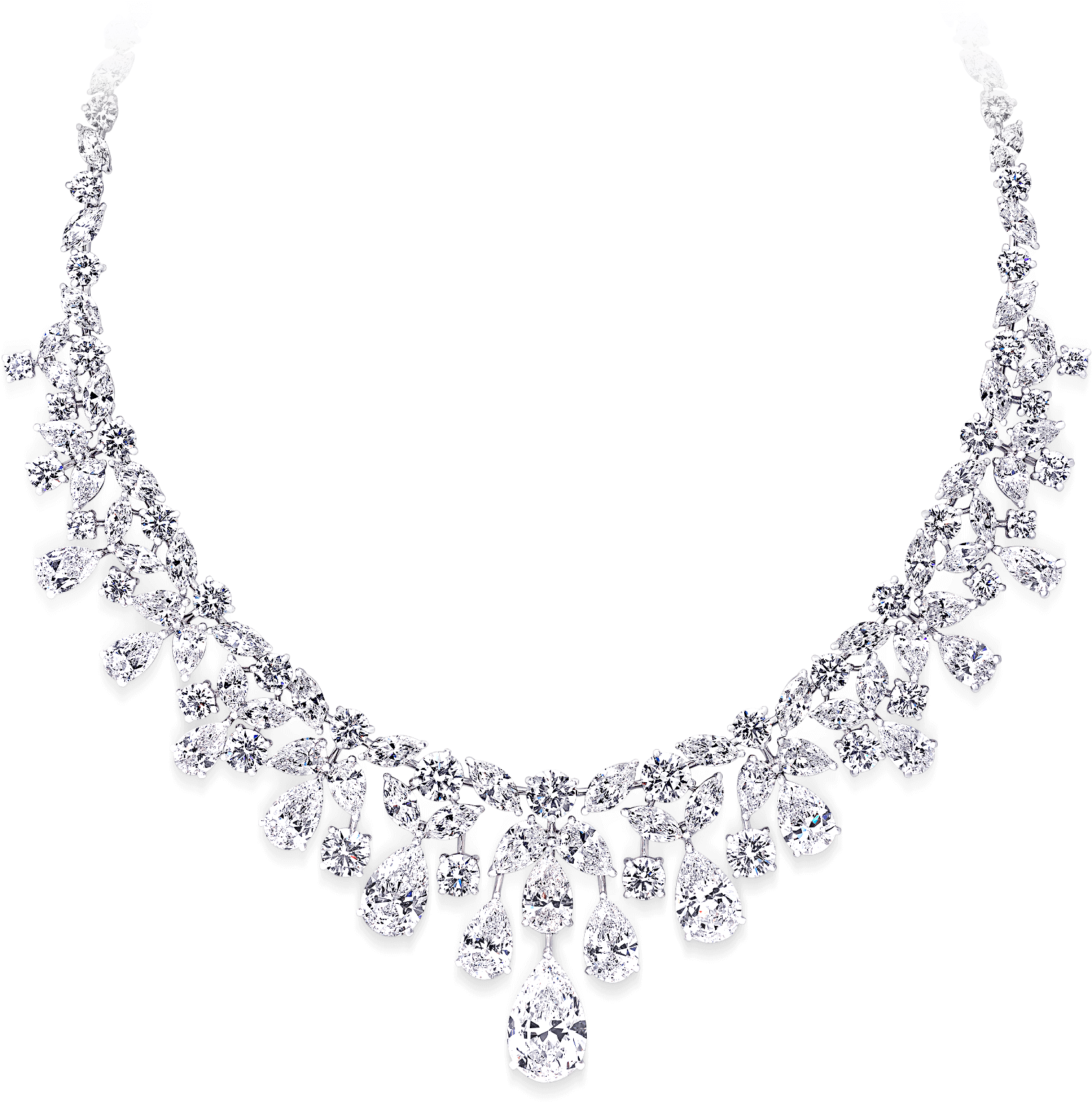 Diamond Necklace Png Picture - Diamond Necklace Png (2000x2000), Png Download