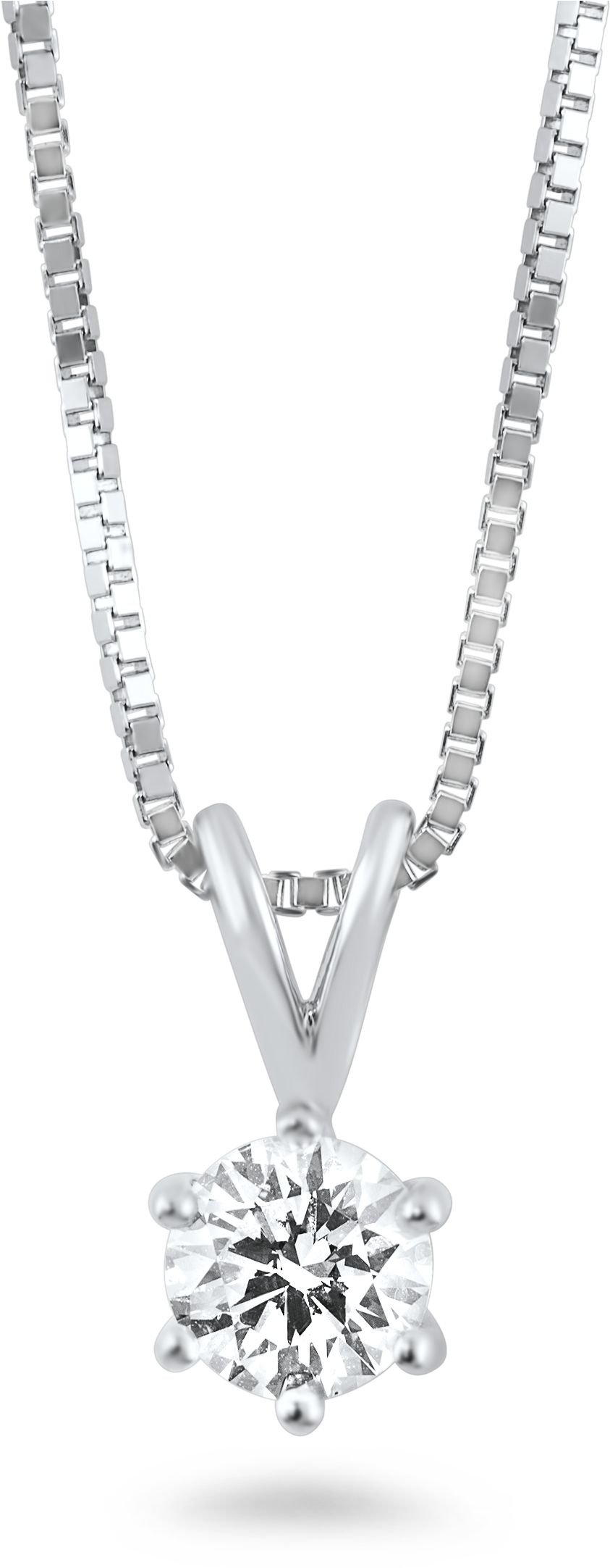 Citrine Necklace In Sterling Silver Klenota Sil6400 (2200x2200), Png Download