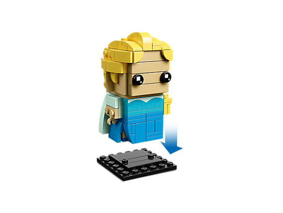 Brick Headz ~ Elsa - Lego 41617 (758x426), Png Download