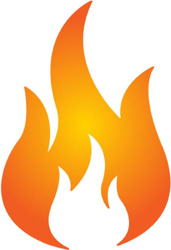 Elemental - Flame Png Black And White (500x500), Png Download