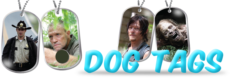 Dog Tags - Andrew Lincoln Signed Autographed 11x14 Photo The Walking (980x315), Png Download