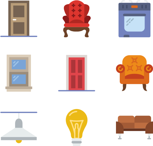 Furniture And Household - Furniture (600x564), Png Download