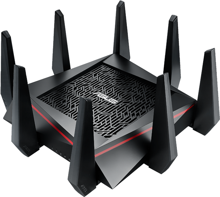 Asus Rt Ac5300 Wireless Ac5300 Tri Band Gigabit Router - Asus Rog Router (800x717), Png Download