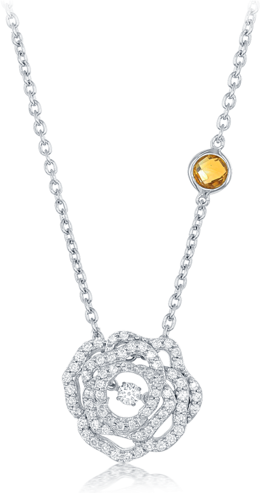 Disney White Diamond Necklace (1000x1000), Png Download