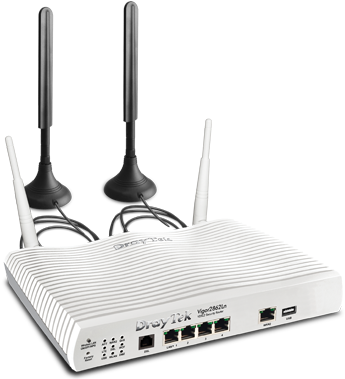 Draytek Vigor 2862ln 4g Router With Gigabit Ethernet - Vigor 2862n (400x381), Png Download