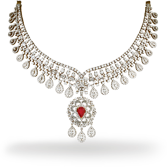 Complete Collection - Diamond Jewellery Necklace Png (600x600), Png Download