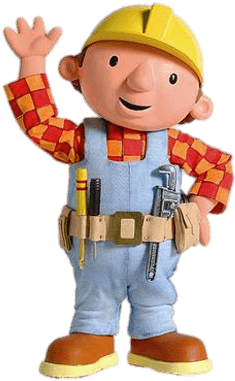 Old Bob The Builder Waving - Cartoon Character For Boys (400x400), Png Download