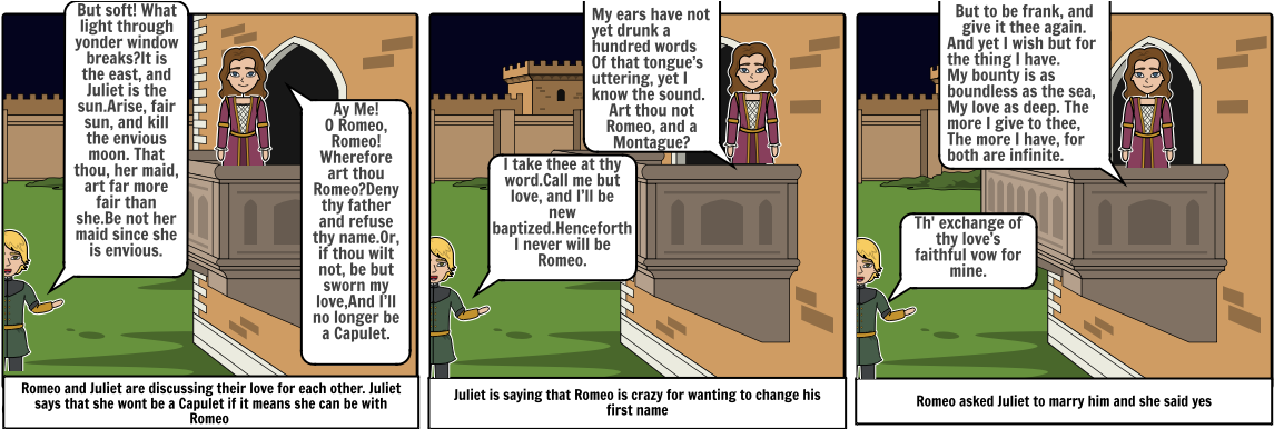 Romeo And Juliet - Comics (1164x385), Png Download