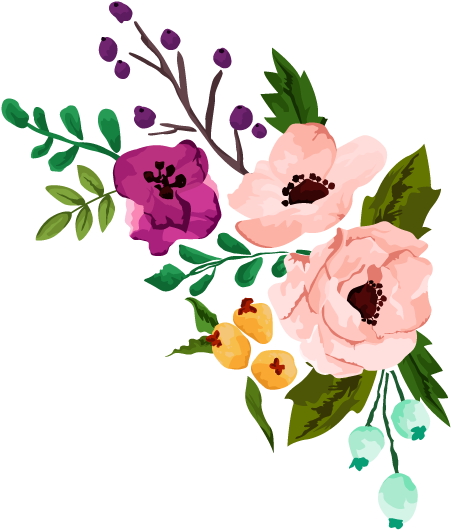Unionhillinn - Free Watercolor Wedding Flower Clipart (600x600), Png Download