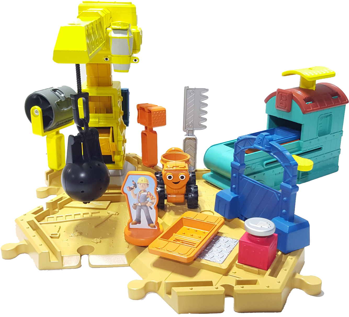 Bob The Builder™ Mash & Mold Sandpit Playset Dmm55 - Bob The Builder Mash And Mold Construction Site (1416x1234), Png Download