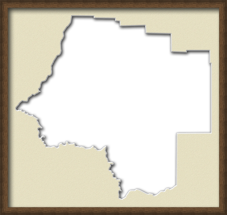 A Map Of Levy With A Wood Picture Frame With A Cream - Rustic Wood Frame (768x728), Png Download