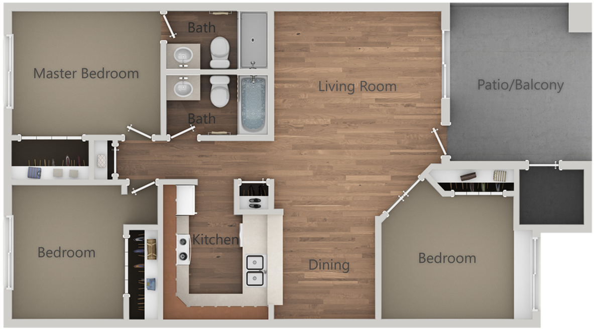 All - Floor Plans3x2 - Jpeg (1280x960), Png Download