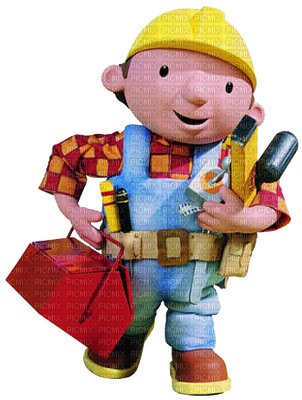 Kaz Creations Cartoons Bob The Builder - Cartoon Characters Bob The Builder (302x400), Png Download